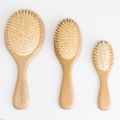 China Wholesale 100% Home Massage Airbag Comb Nature Beech Wood Hair Scalp Comb for sale