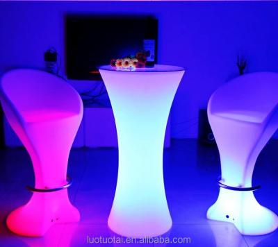 China Bar Table Led Garden Table Furniture Party Use Lighting Cocktail Table for sale