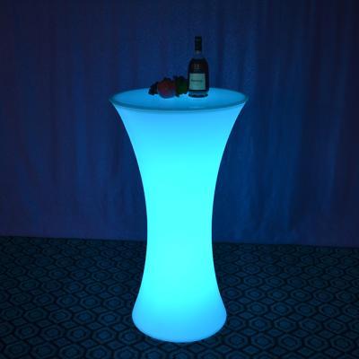 China Plastic Lighting Bar Table Cocktail Table For Party / Event / Beach for sale