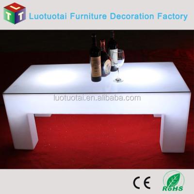 China Coffee table illuminated living room use LED tea table / LED coffee table for sale