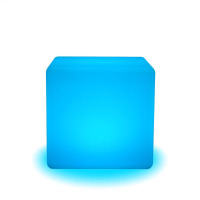 China Modern RGBW LED Cube Chair /LED Cube Bar Table /LED Cube Bar Seat for sale