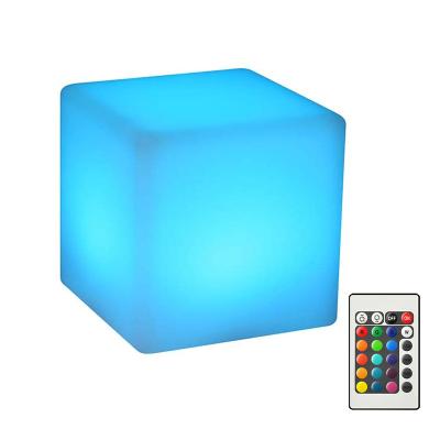 China Modern LED Cube Light Waterproof Portable Cube Lights For Dinner Table Indoor&Outdoor Use for sale