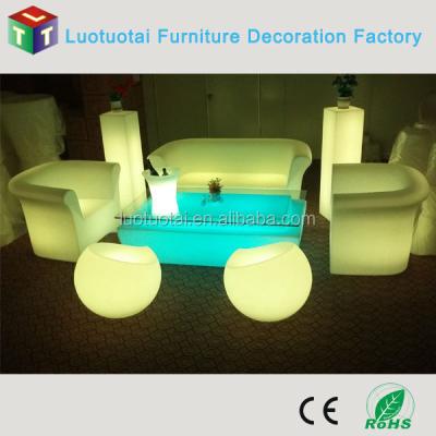 China Rechargeable Led Bar Chair RGB Bar Chair / Led Sofa / Led Outdoor Furniture LTT-SA02 for sale