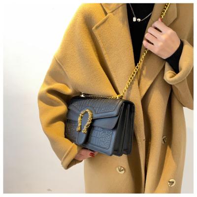 China Other Girls Fashion Casual Portable Chain Small Square Handbags For Women PU Leather Shoulder Bag Messenger Bags for sale