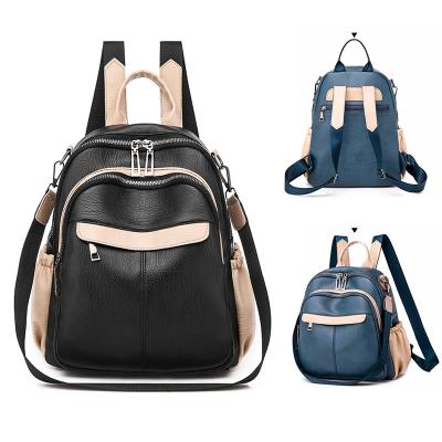 China Others 2022 PU Fashion Designer New Ladies Women's Backpacks Girls Backpack Detachable Sling Bag for sale