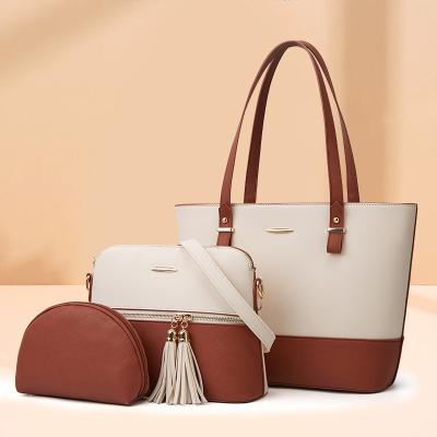 China Fashion Handbags Wallet Tote Bag Shoulder Bag Top Handle Satchel Purse Set 3pcs for sale