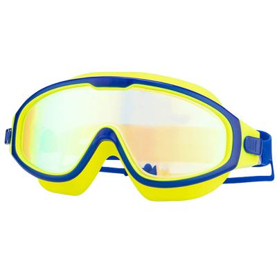 China Popular Fahion Lenses And Transparent Silicone Frame Swim Goggles For Kids for sale