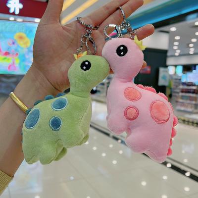 China Women's Key Chain Small Bag Pendant Dinosaur Cute Plush Toys Lovely Bag Backpack Key Chain Pendant Toy for sale