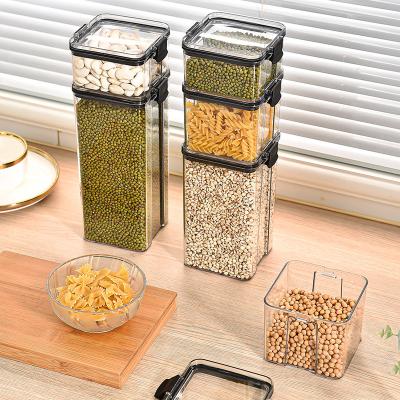 China Freshness Preservation Plastic Kitchen Cereal Spice Candy Food Storage Container Jar for sale