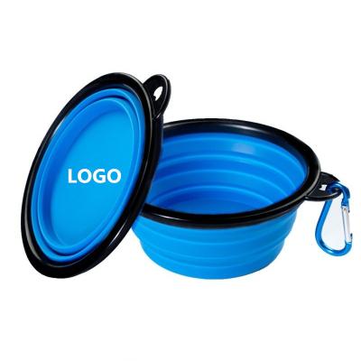 China Sustainable Collapsible Collapsible Silicone Travel Outdoor Rising Feeding Water Pet Cat Dog Bowl for sale