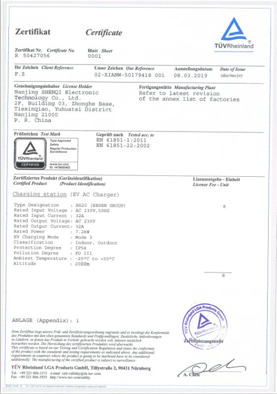 TUV mark - Besen International Group (Nanjing) Trading Co., Ltd.