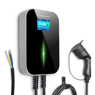 China Home Charging AC 240v 1 Phase 3.6KW OEM RFID EV Charger Station With Type 2 Charging Plug for sale