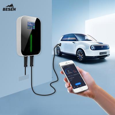 China AC Remote Control Charging 3 Phase Home Car Charger 11kw EV Wallbox With APP for sale