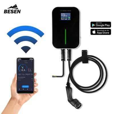 China OEM APP control 22KW charging station wallbox car ev charger wifi BS-BC-22KW-APP for sale