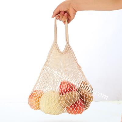 China Washable 100pcs Cotton Mesh Tote Biodegradable Reusable Produce Bags for sale