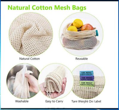 China Mesh Bag Veggie Drawstring Produce reusável livre AZO ensaca reusável à venda