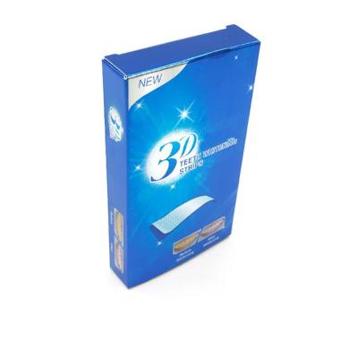 China Acuñe los dientes blancos dentales 5D del sabor que blanquean tiras 14 paquetes del FDA en venta