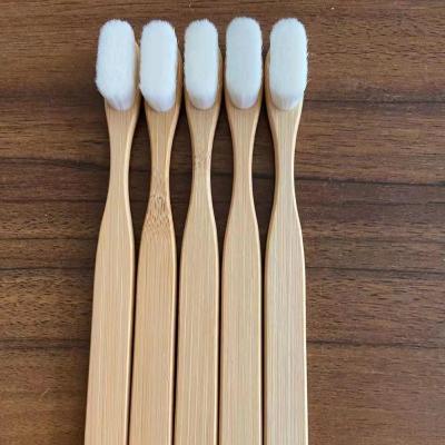 China ECO Soft Bristle Bamboo Toothbrush Reusable With Laser Engraved Logo for sale