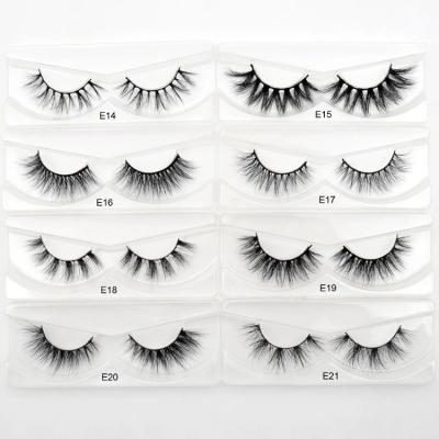 China 15 mm 16mm shiny siberian mink lashes 3d mink eyelashes false eyelash seller with private label for sale