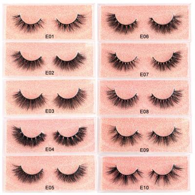 China Wholesale Shiny False Long Eyelashes 3d Mink Eyelashes Natural Mink Eyelash Sellers With Your Own Label for sale