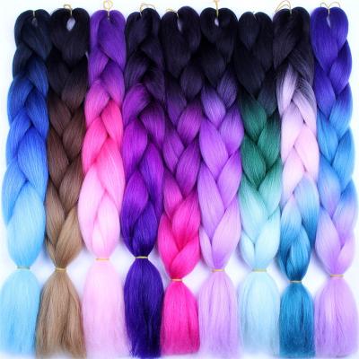 China Wholesale Jumbo Braid Hair 24inch 100g Jumbo Braid Hair African Braids Hair 24 Inch Synthetic Hair Extension False Eyelash Combinations for sale