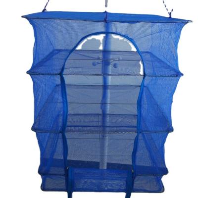 China Drying For Fish 50x50x65cm Small Plastic Blue Mesh Drying Cage For Fish for sale