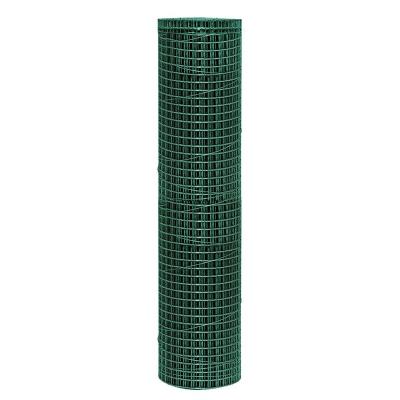 China Construction Wire Mesh Green Color PVC Coated Galvanized Diamond Welded Iron Wire Mesh for sale