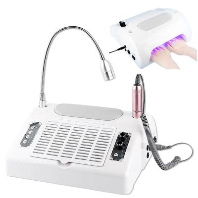 China New Multifunctional Nail Drill and Lamp 5 in 1 LED Nail Light Nail Machine 54W Nail Dryer Lamp 3 Fans 2 Filters Nail Dust Collector for sale