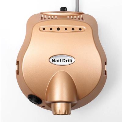 China Amovol Plastic Nail Drill Machine, 35000 RPM Portable Brushless Manicure Rechargeable Electric Nail Drill Bit for sale