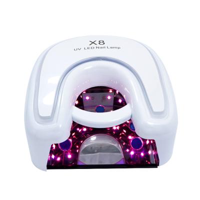 China Professional Rechargeable Nail Dryer X8 48W UV LED Lamp Nail Lamp, 21 LED Curing Gel Oil Polish Glue Lamp UV Led Nail Dryer for sale