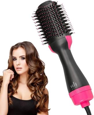 China Nondisposable Hair Dryer Brush, 3-in-1 Negative Infrared Iron Hot Air Combing Curly Straight Dual-Use Hair Dryer Styling Comb for sale