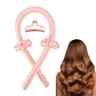 China Heatless Hair Curlers, Amovol No Heat Silk Ribbon Curls Soft Headband Foam Hair Rollers Curling Rods for sale