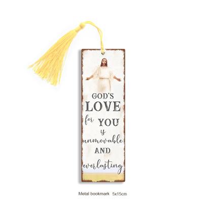 China Europe Manufacturer Custom Blank Metal Bookmark With Tassel for sale