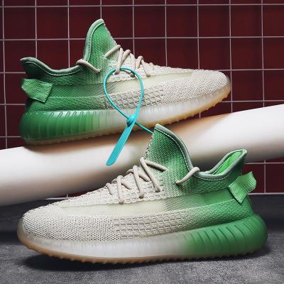 China 2021 summer new yeezy men's outdoor breathable shoes non-slip lace-up shoes fashion trend men's casual shoes brand men sneakers for sale