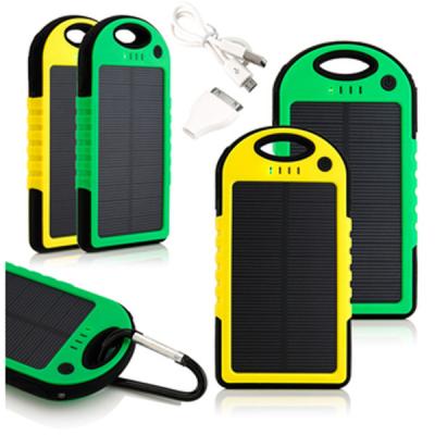 China external battery charger 5000mah solar power bank for sale