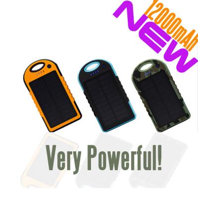 China New product 12000mAh mobile solar charger for sale