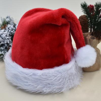 China Wholesale Custom Net Red Party Decoration Christmas Hat Thickened Velvet Velvet Christmas Hat for sale