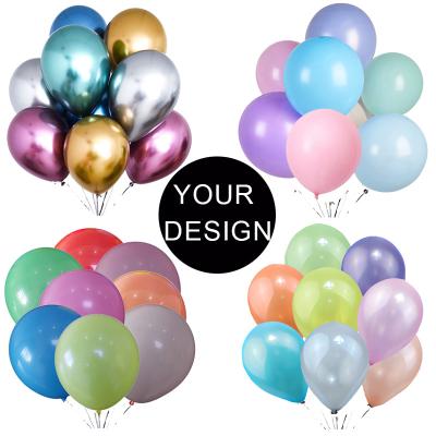 China Global Party Wholesale Manufacturer Suppliers 100pcs Latex Helium Balloon 5/10/12/18 Inch Chrome Metal Balloons Ecuador Balloon for sale