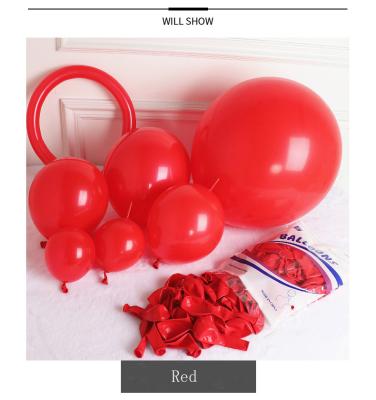 China Wholesale latex gift toy lightweight dumb matte 36 color layout wedding room birthday stage decoration retro balloon balloons for sale