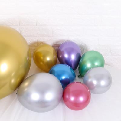 China 5 Inch 100pcs Environmental Friendly Metallic Balloons Party Decorations Birthday Party Decorations Valentine's Day Decorations for sale