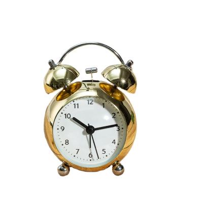 China Creative LUMINOVA fashion metal bell alarm clock mute large ringtone student alarm clock high quality factory for sale