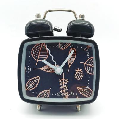 China LUMINOVA Colorful Metal Dial Lovely Printing Clock Gift Kids Children Table Alarm Clock for sale