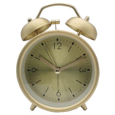 China Antique Style World Market Hot Selling Metallizing Alarm Clock For New Year Gifts for sale