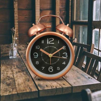 China Antique Style Factory Direct Sale Quartz Motivity Slient Desktop Alarm Clock For TV Shopping Stores for sale