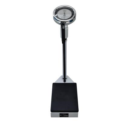 China Mechanical Human Body Weighing Weight Scale Capacity 120kg With Height Meter 190cm Stadiometer Measuring Machine RGZ-120 for sale