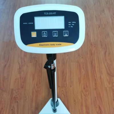 China Weighing Voltage LED Display Electronic Weight Scale With Height Meter Stadiometer For Adult And Children Measure Height And Weight Capacity 200k for sale