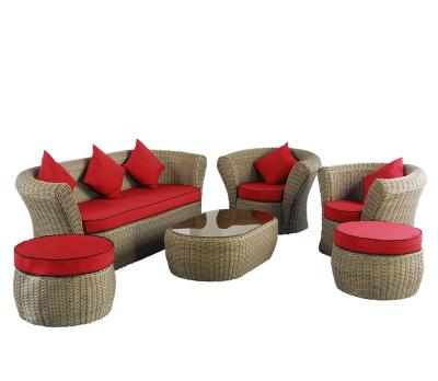 China Durable outdoor sofa, wicker chair, furniture, balcony, courtyard, garden, garden outdoor outdoor combination three-piece set for sale