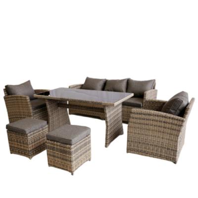 China Durable Hotel Quality Rattan Garden Patio Balcony Backyard Luxury Furniture Garden Set Outdoor for sale