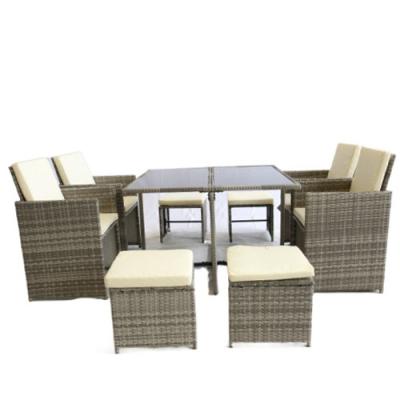 China Water Proof Luxory Indoor Garden Modern Outdoor Porcelain Wicker Rattan Sofa Dining Furniture for sale