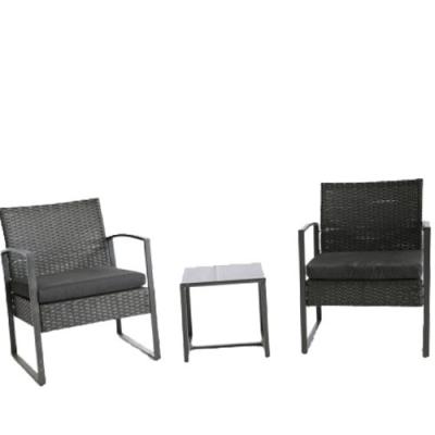 China Modern Outdoor Cafe Furniture Patio Furniture High End Rattan Set Garden Furniture for sale